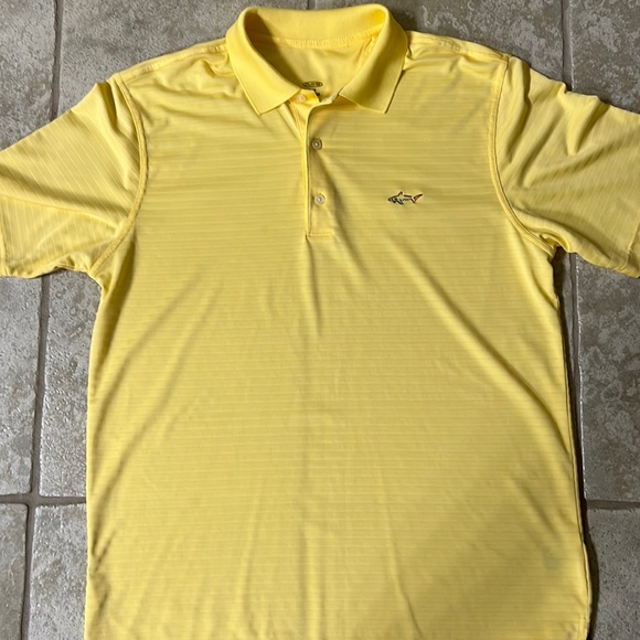 Like New Mens Greg Norman Play Dry Polo, Size Large, Color: Solar - Picture 2 of 2